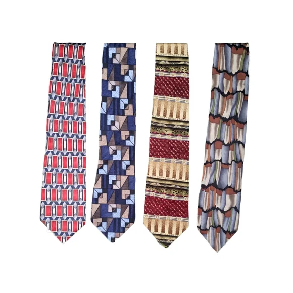 Set of 4 vintage Stonehenge ties GUC - Picture 2 of 7